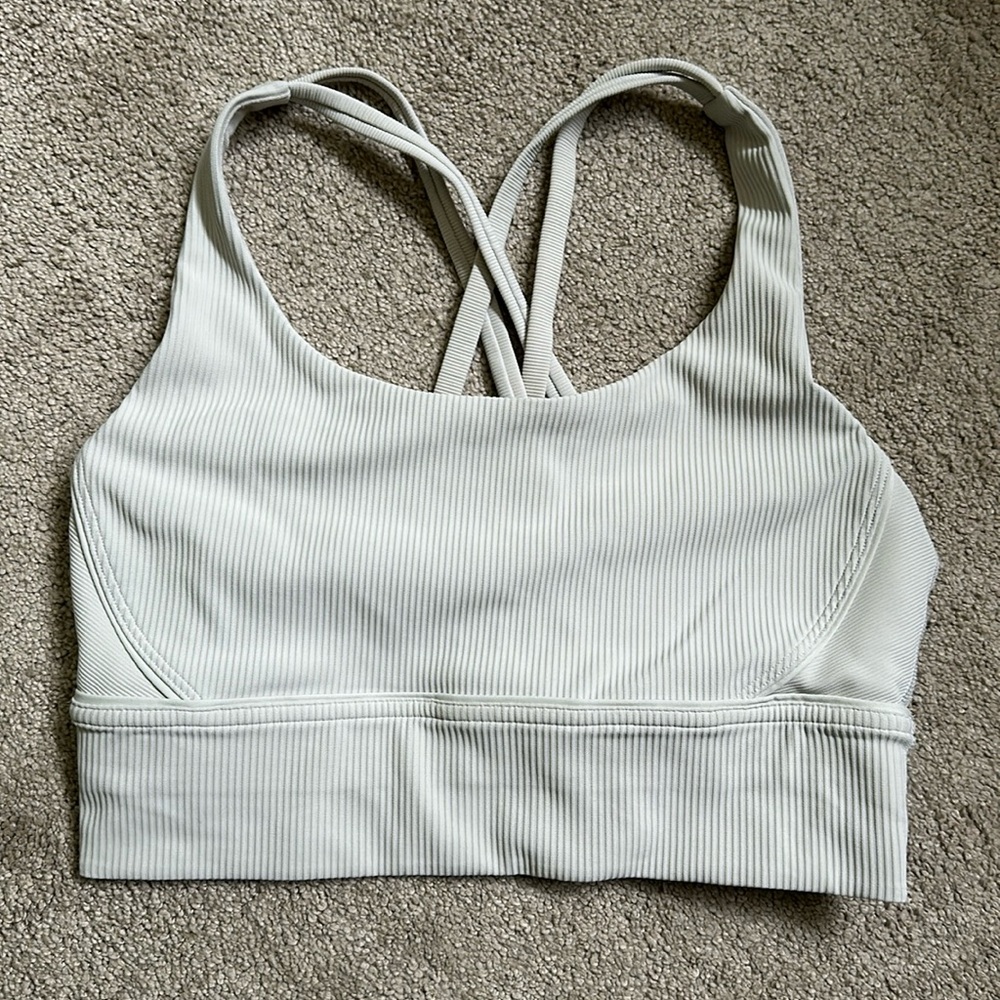 lululemon longline energy bra (ribbed)
